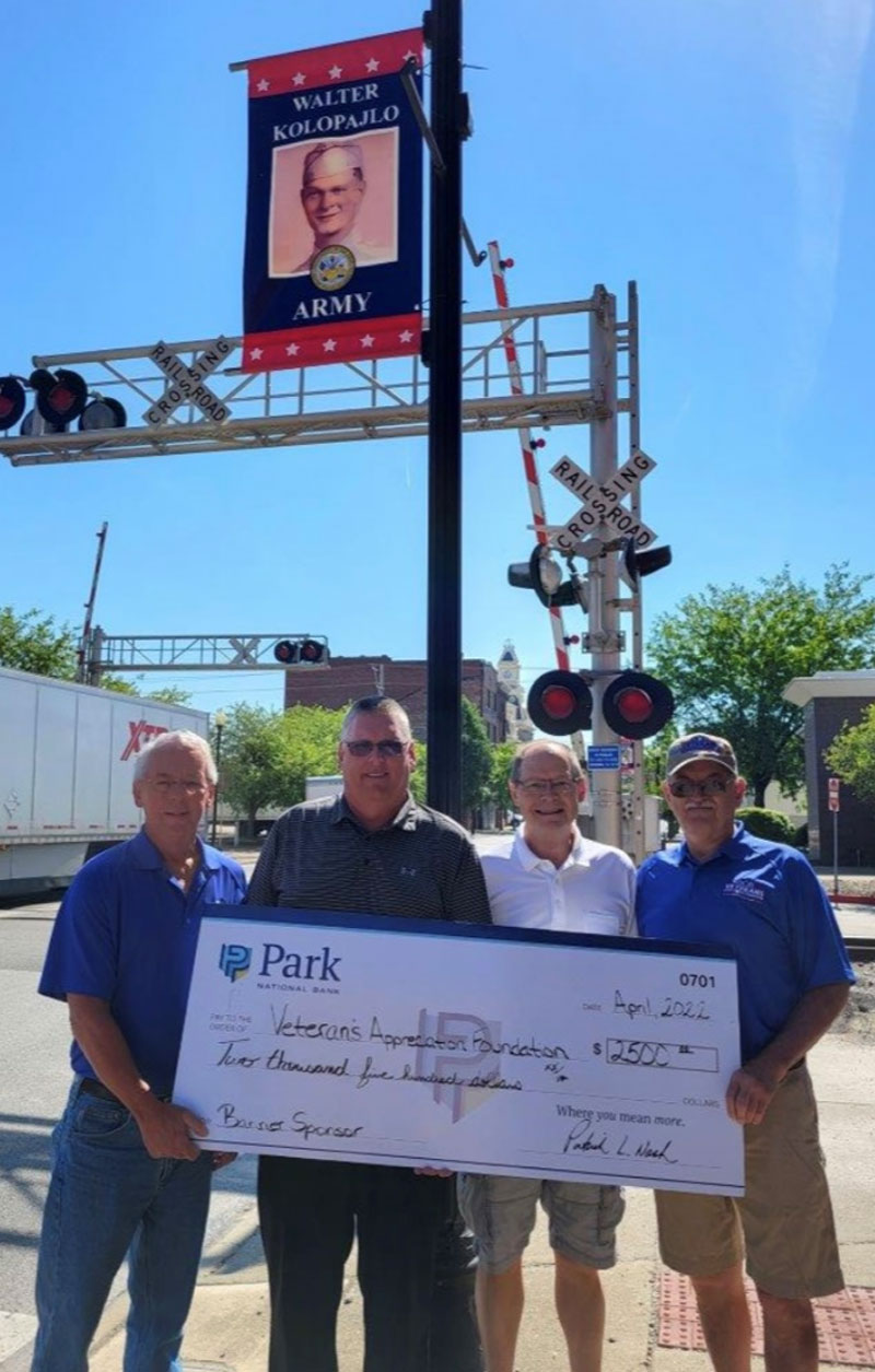 Park National Bank Assists In Funding Veterans Banner Project